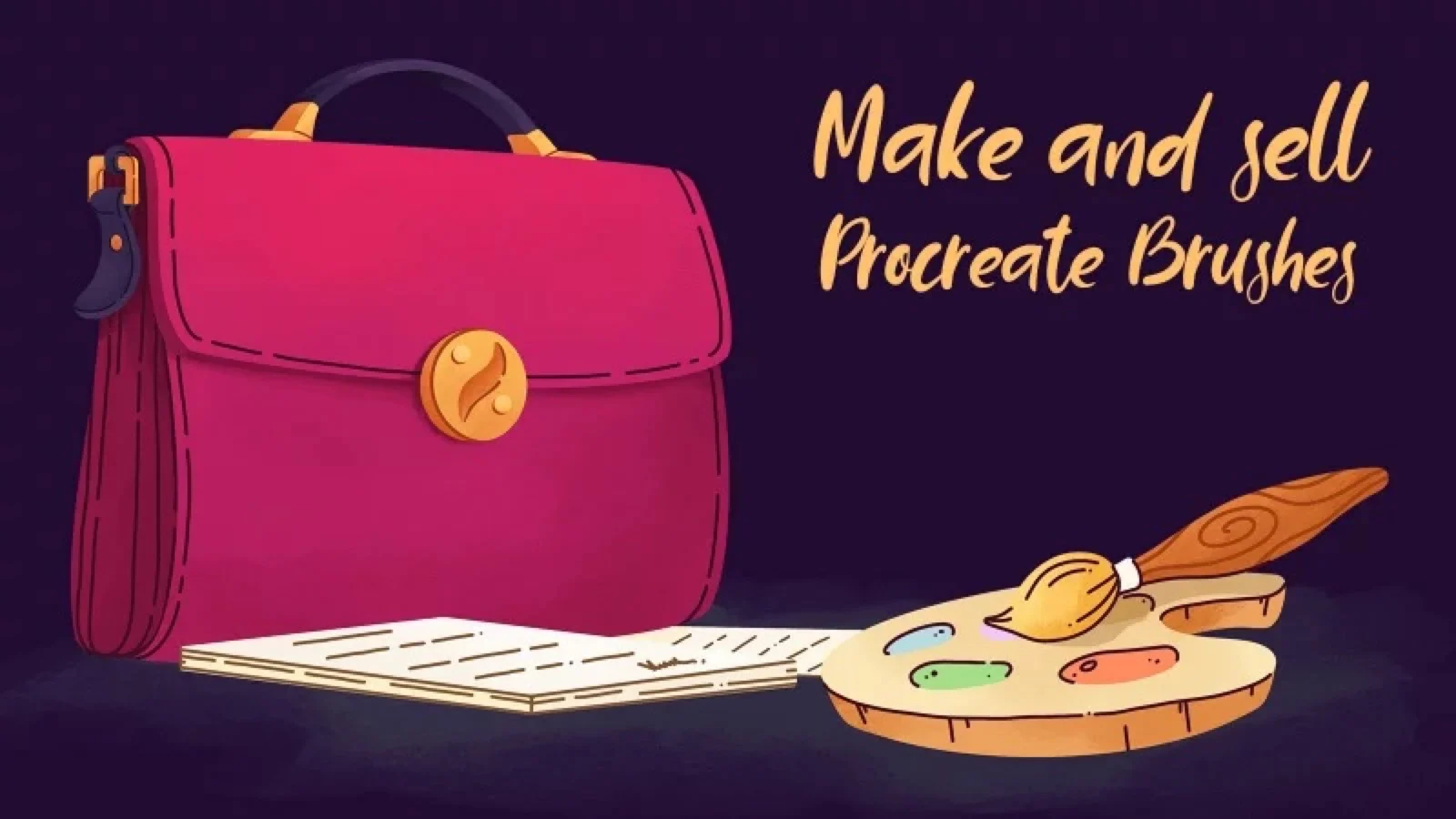 Make and Sell Your Own Brushes for Procreate course cover