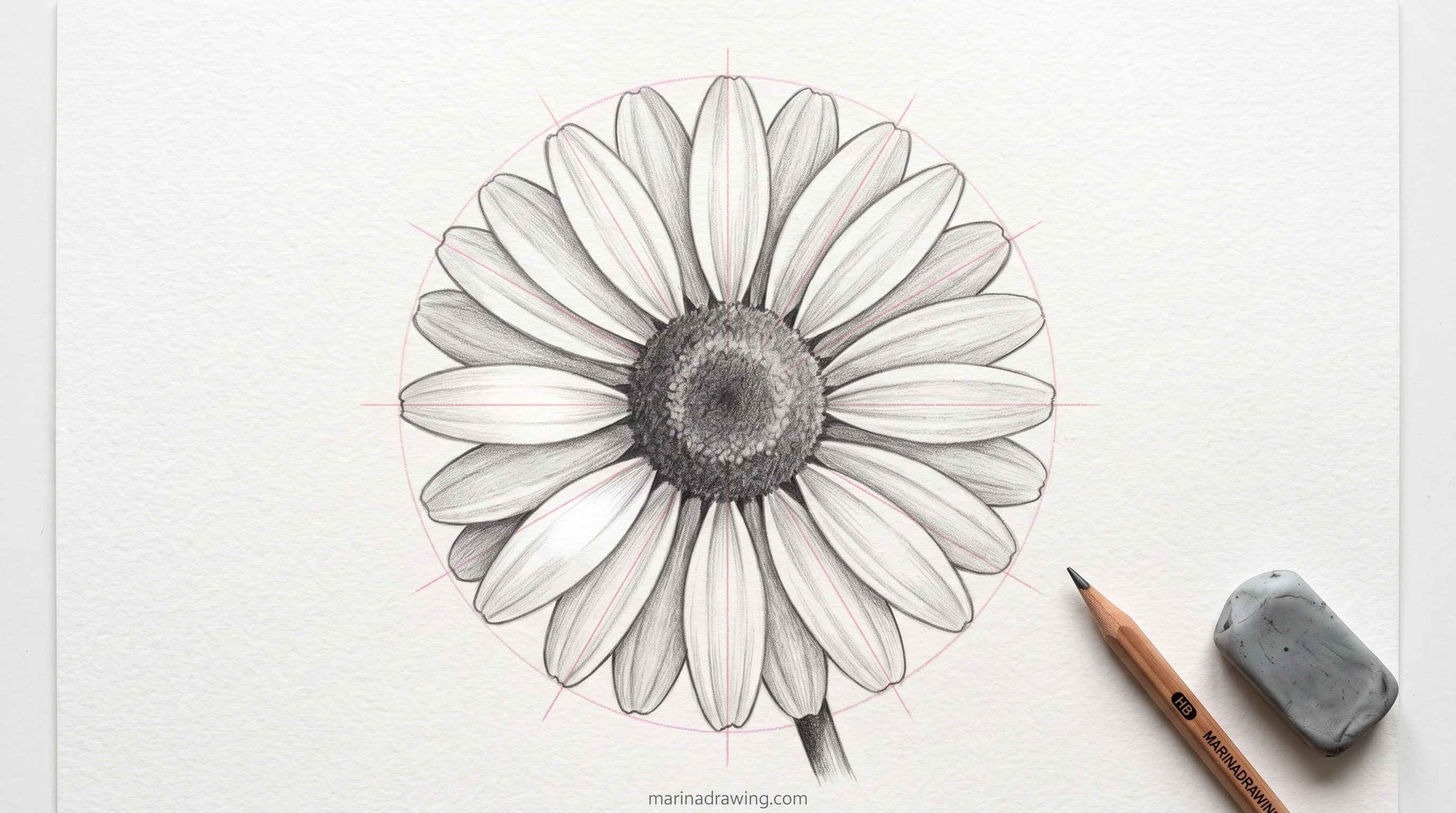 easy flower drawings step by step drawing