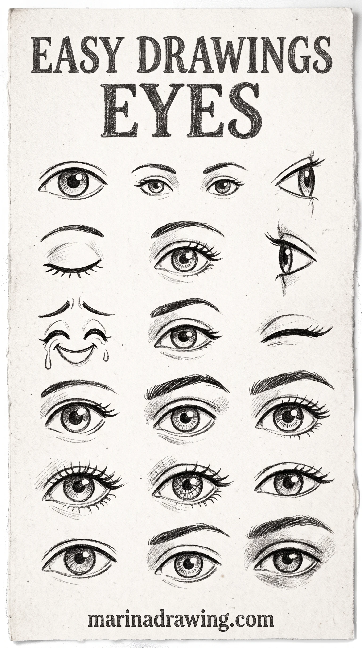 Simple easy eye sketches for beginners