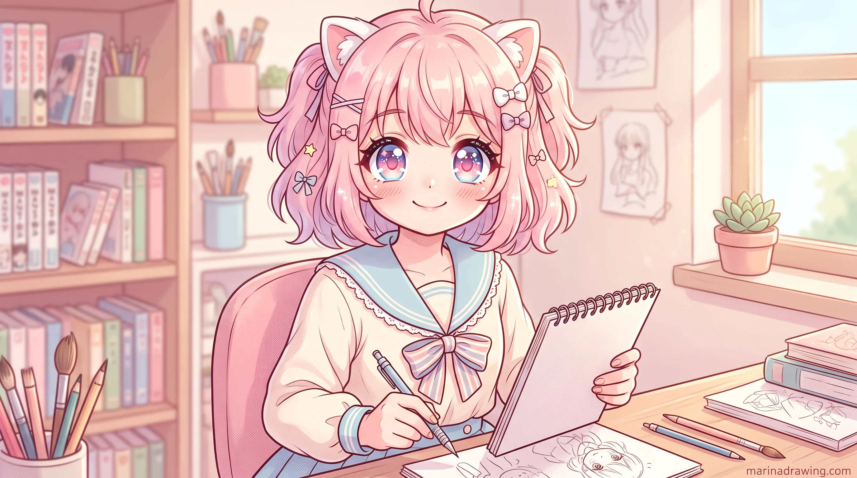 Manga-style illustration of an expressive eye