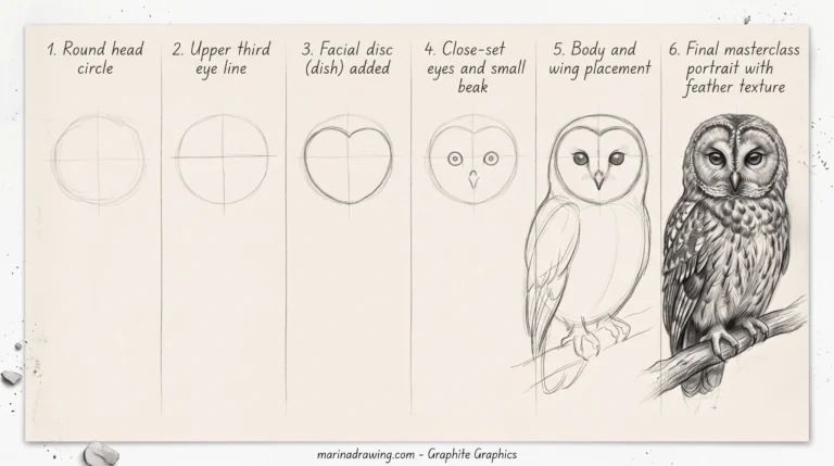 Owl Drawing: 8 Ideas and How to Fix Yours